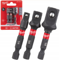 Milwaukee 4932479228 - Zestaw adapterów do nasadek udarowych Shockwave - 3 szt