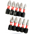 Milwaukee 4932459781 - Kątowa nasadka udarowa 1/4" Knuckle z bitami PH1-PH2/ PZ1-PZ3/ TX15-TX25