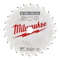 Milwaukee 4932471294 - Tarcza pilarska do drewna czyste cięcie 165x20 mm/ 24 zęby