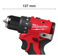 Milwaukee M12 BLDDRC-0 - Kompaktowa  wiertarko-wkrętarka