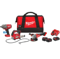 Milwaukee M18 FPP3AK-523B - Zestaw Smarownica M18 GG + Klucz udarowy ONEFHIWF34 + Szlifierka kątowa M18 FSAG125X