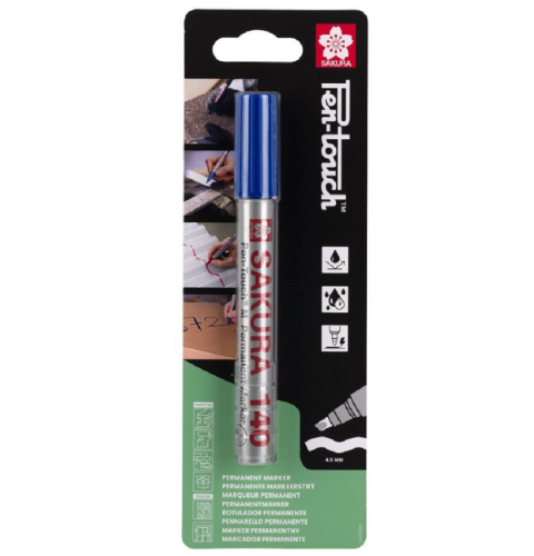 Sakura Pen-Touch 140 - Marker ze ściętą końcówką - niebieski