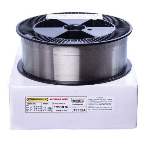 Superweld - Drut do stali nierdzewnej MIG Ø 1.2 - 15 kg 308LSI D300
