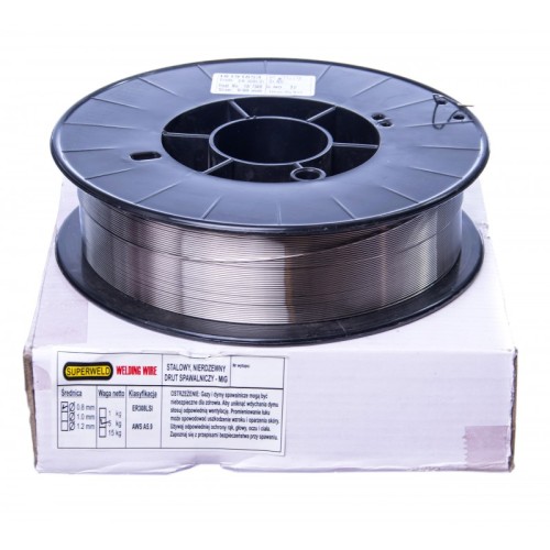Superweld - Drut do stali nierdzewnej MIG Ø 0.6 - 5 kg 308LSI D200