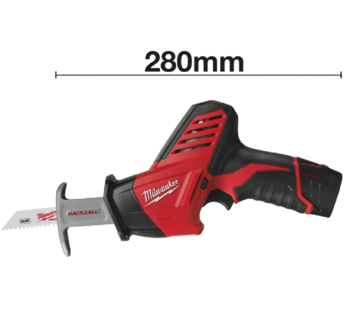 Milwaukee M12 BLPP4A-202B - Zestaw combo wiertarko-wkrętarka + zakrętarka udarowa + piła szablasta + latarka