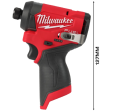 MILWAUKEE M12 FID2-202X  - Zakrętarka udarowa akumulatorowa 1/4"