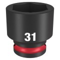 MILWAUKEE 4932500298 - Nasadka udarowa Shockwave 1/2" 6-kątna, krótka, metryczna, 31 mm