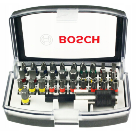 Bosch B2607017319 - Zestaw bitów + uchwyt magnetyczny 32 szt