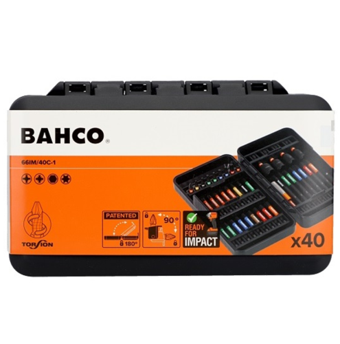Bahco 66IM/40C-1 - Zestaw końcówek i nasadek udarowych 1/4" - 40 szt.