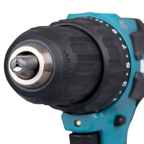 Makita DHP490WVX7 - Akumulatorowa wiertarko-wkrętarka udarowa z zestawem akcesoriów