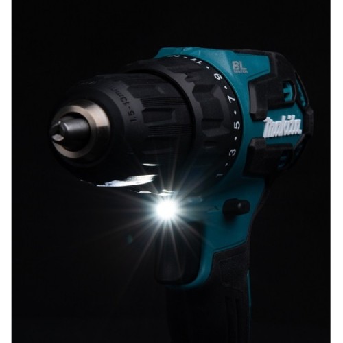 Makita DHP490WVX7 - Akumulatorowa wiertarko-wkrętarka udarowa z zestawem akcesoriów