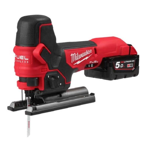 Milwaukee M18 BLCPP5A-502B - Zestaw combo wiertarko-wkrętarka + zakrętarka udarowa 1/4" + pilarka tarczowa 165 mm + narzędzie wielofunkcyjne +  wyrzynarka