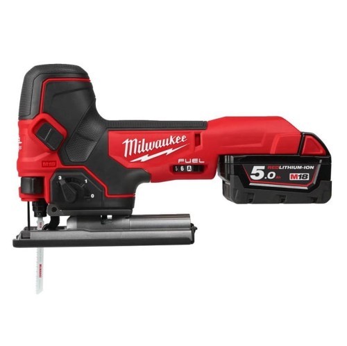 Milwaukee M18 BLCPP5A-502B - Zestaw combo wiertarko-wkrętarka + zakrętarka udarowa 1/4" + pilarka tarczowa 165 mm + narzędzie wielofunkcyjne +  wyrzynarka