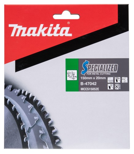 Makita B-47042 - Tarcza do piły, Specialized T.C.T, 150 x 20 mm, 52 Z