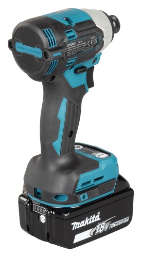 Makita  DTD201RTJ  -  Akumulatorowa wkrętarka udarowa 1/4"