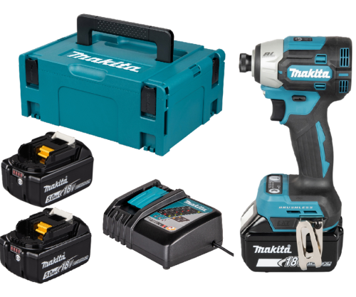 Makita  DTD201RTJ  -  Akumulatorowa wkrętarka udarowa 1/4"