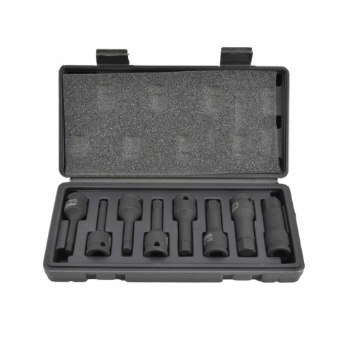 AWTOOLS AW38780BL - KLUCZE UDAROWE TRZPIENIOWE HEX 8szt. BLACK LINE 1/2"