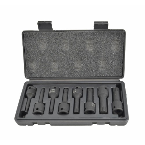 AWTOOLS AW38782BL - KLUCZE UDAROWE TRZPIENIOWE SPLINE 8szt. BLACK LINE 1/2"