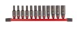 MILWAUKEE 4932480453 - Zestaw kluczy nasadowych 1/4 SHOCKWAVE™ - 12 części