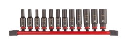 MILWAUKEE 4932480453 - Zestaw kluczy nasadowych 1/4 SHOCKWAVE™ - 12 części