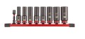 MILWAUKEE 4932480455 - Zestaw kluczy nasadowych 3/8" SHOCKWAVE - 9 części