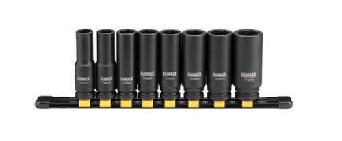 DeWalt DWMT86090-0 - zestaw głębokich nasadek udarowych 1/2" - 8 sztuk