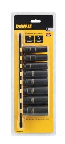 DeWalt DWMT86090-0 - zestaw głębokich nasadek udarowych 1/2" - 8 sztuk