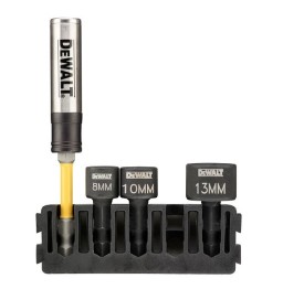 DeWalt DT70826 - udarowe końcówki nasadowe 1/4  z uchwytem - 3 sztuki