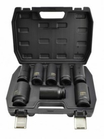 AWTOOLS ZESTAW NASADEK UDAROWYCH DŁUGIE 3/4" - BLACK LINE - 8 części