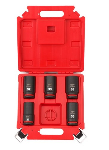MILWAUKEE 4932498750 - Zestaw nasadek udarowych długich 3/4" - 5 części