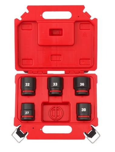 MILWAUKEE 4932498751 - Zestaw nasadek udarowych krótkich 1" - 5 części