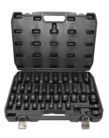 AWTOOLS ZESTAW NASADEK UDAROWYCH 1/2" - KRÓTKIE I DŁUGIE BLACK LINE - 40 części