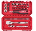 MILWAUKEE 4932498381 - Zestaw z grzechotka - nasadkami 1/4" i bitami udarowymi - 38 części