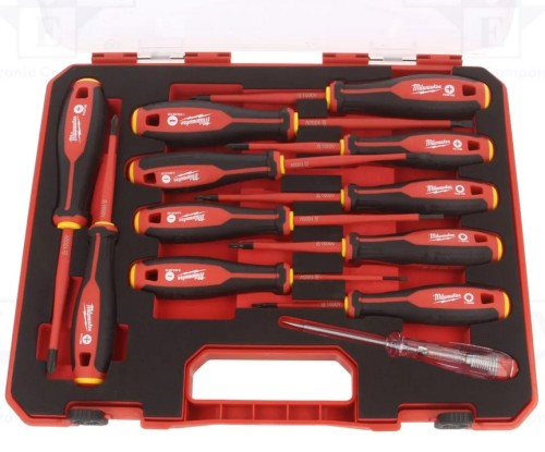 MILWAUKEE 4932479095 - Wkrętaki izolowane VDE -  12 szt