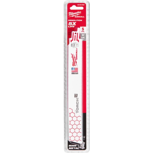 MILWAUKEE 48475787 - Milwaukee Brzeszczot do metalu duże obciążenia 230mm 3-10mm 1.8Ząb 5szt
