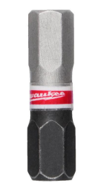 Milwaukee 4932500382 - Bit udarowy Shockwave 6-kątny 6 x 25 mm (3 szt.) 