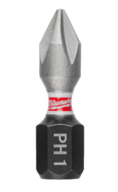 Milwaukee 4932500352 - Bit udarowy Shockwave do śrub Phillips, PH1 x 25 mm (3 szt.) 