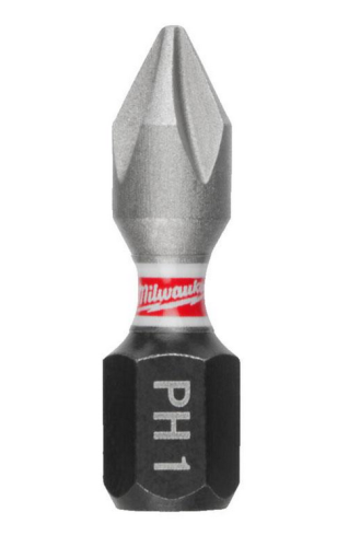 Milwaukee 4932500352 - Bit udarowy Shockwave do śrub Phillips, PH1 x 25 mm (3 szt.) 