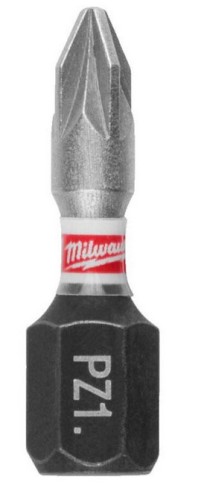 MILWAUKEE 4932500355 - Bit udarowy Shockwave do śrub Pozidriv - PZ1 x 25 mm (3 szt) 