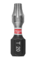 Milwaukee 4932500363 - Bit udarowy Shockwave do śrub Torx TX20 x 25 mm (3 szt.) 