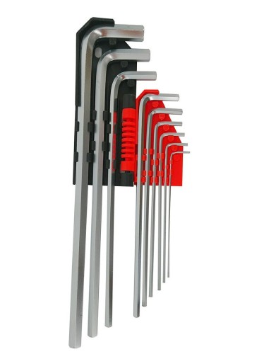 AWTOOLS AW35011BL - KLUCZE IMBUSOWE HEX /1,5-10,0mm/ 9szt./ DŁUGIE BLACK LINE