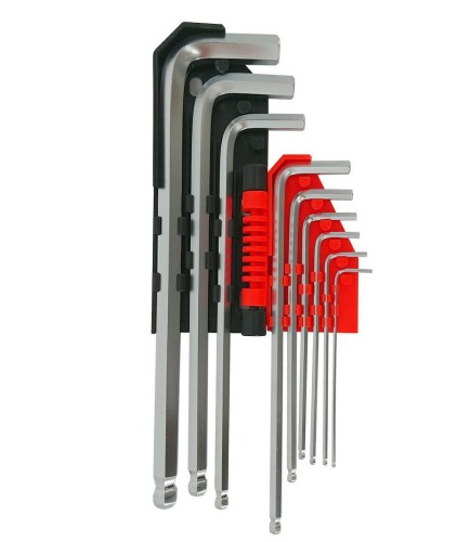AWTOOLS AW35015BL - KLUCZE IMBUSOWE HEX /1,5-10,0mm/ 9szt. KULA BLACK LINE