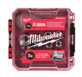 MILWAUKEE 4932499470 - Zestaw nasadek i bitów z grzechotką 1/4" 25 szt.