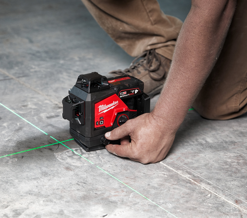 Milwaukee M12 3PLSKIT-401P - Laser 3 - płaszczyznowy zielony