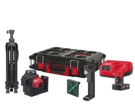 Milwaukee M12 3PLSKIT-401P - Laser 3 - płaszczyznowy zielony