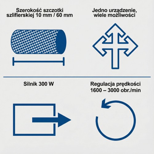 SCHEPPACH MRS500 - Satyniarka i szlifierka szczotkowa do drewna i metalu