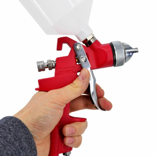 AwTools AW10018 - pistolet lakierniczy hvlp ze zbiornikiem górnym 1.7.mm / H-827