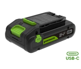 GREENWORKS GRBA2420CA1 - Akumulator 24 V 2 Ah z USB-C