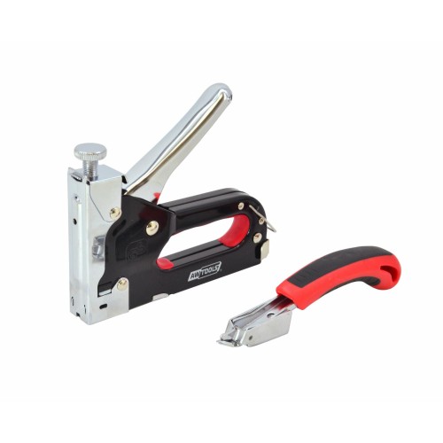 AwTools AW13006 - zszywacz 4-14mm metal czarny + rozszywacz
