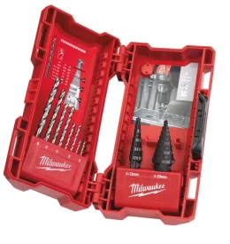 MILWAUKEE 4932501119 - Zestaw wierteł stopniowych i wierteł do metalu - 10 szt